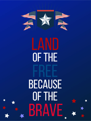 Custom Outdoor Yard Signs Multiple Sizes Free And Brave