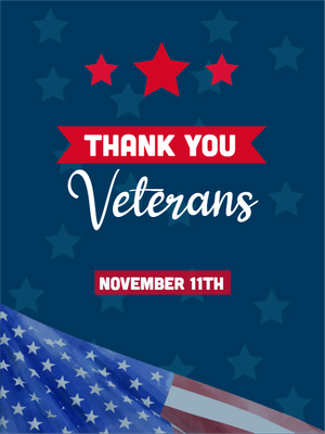 Custom Outdoor Yard Signs Multiple Sizes Thank You Veterans