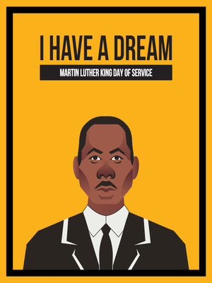 Custom Outdoor Yard Signs Multiple Sizes MLK Service Day