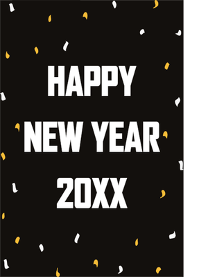 Custom Outdoor Yard Signs Multiple Sizes New Year Confetti