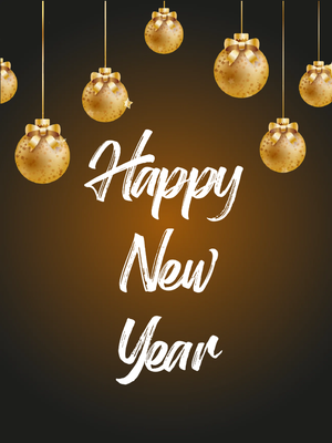Custom Outdoor Yard Signs Multiple Sizes Bright New Year