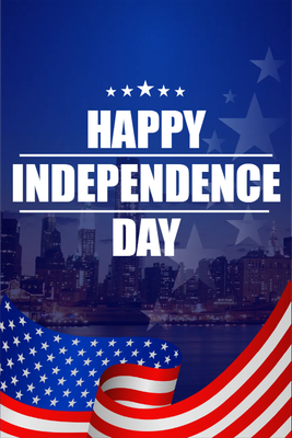 Custom Outdoor Yard Signs Multiple Sizes Independence Day Celebration