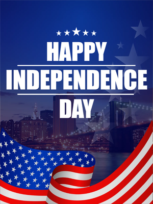 Custom Outdoor Yard Signs Multiple Sizes Independence Day Celebration