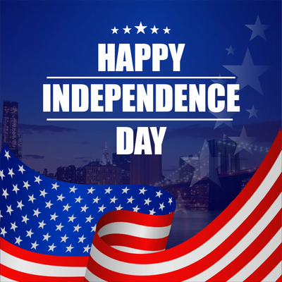Custom Outdoor Yard Signs Multiple Sizes Independence Day Celebration
