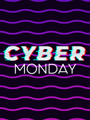 Custom Outdoor Yard Signs Multiple Sizes Cyber Wavy Monday