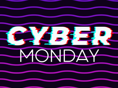 Custom Outdoor Yard Signs Multiple Sizes Cyber Wavy Monday