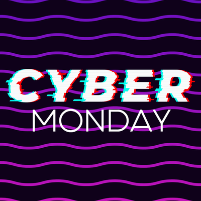 Custom Outdoor Yard Signs Multiple Sizes Cyber Wavy Monday
