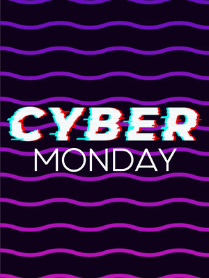 Custom Outdoor Yard Signs Multiple Sizes Cyber Wavy Monday