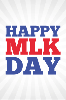 Custom Outdoor Yard Signs Multiple Sizes Happy MLK Day