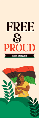 Custom Outdoor Yard Signs Multiple Sizes Happy Juneteenth