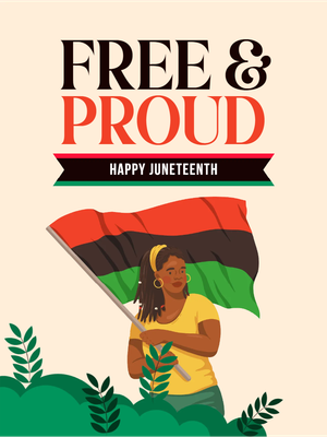 Custom Outdoor Yard Signs Multiple Sizes Happy Juneteenth