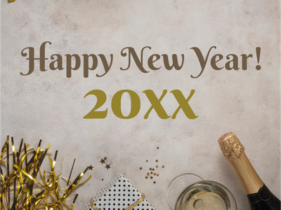 Custom Outdoor Yard Signs Multiple Sizes Happy New Year