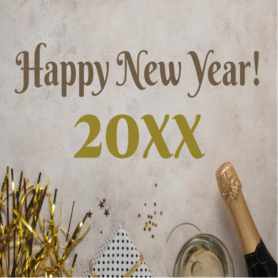 Custom Outdoor Yard Signs Multiple Sizes Happy New Year