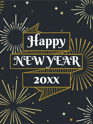 Custom Outdoor Yard Signs Multiple Sizes New Year