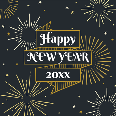 Custom Outdoor Yard Signs Multiple Sizes New Year