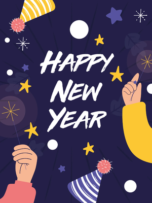 Custom Outdoor Yard Signs Multiple Sizes Colorful New Year