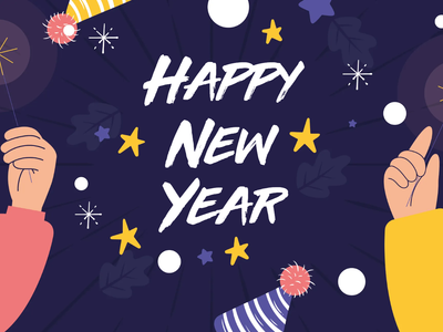 Custom Outdoor Yard Signs Multiple Sizes Colorful New Year