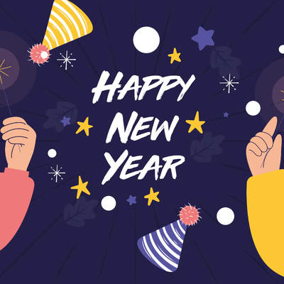 Custom Outdoor Yard Signs Multiple Sizes Colorful New Year