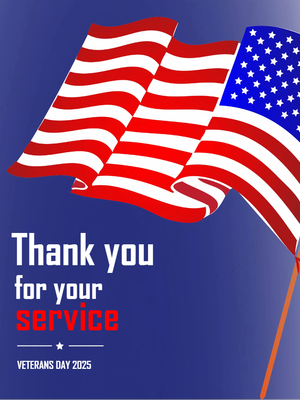 Custom Outdoor Yard Signs Multiple Sizes Veterans Day Celebration