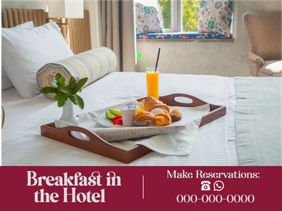 Custom Outdoor Yard Signs Multiple Sizes Breakfast In Hotel