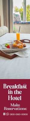 Custom Outdoor Yard Signs Multiple Sizes Breakfast In Hotel