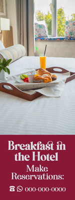 Custom Outdoor Yard Signs Multiple Sizes Breakfast In Hotel