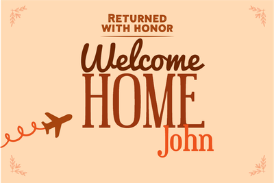 Custom Outdoor Yard Signs Multiple Sizes Welcome Home John
