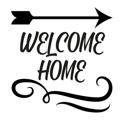 Custom Outdoor Yard Signs Multiple Sizes Welcome Home Arrow