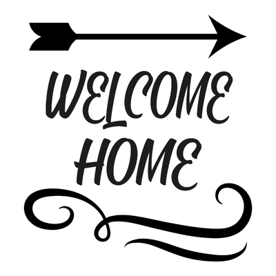 Custom Outdoor Yard Signs Multiple Sizes Welcome Home Arrow