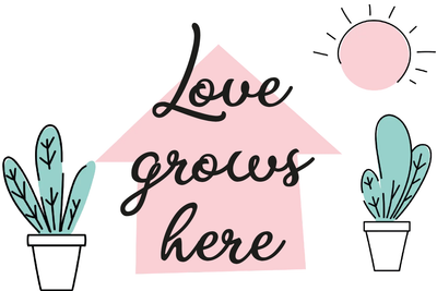 Custom Outdoor Yard Signs Multiple Sizes Love Grows Here