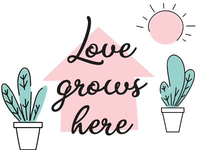 Custom Outdoor Yard Signs Multiple Sizes Love Grows Here