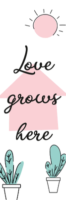 Custom Outdoor Yard Signs Multiple Sizes Love Grows Here