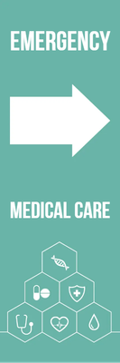 Custom Outdoor Yard Signs Multiple Sizes Emergency Medical Care