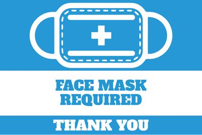 Custom Outdoor Yard Signs Multiple Sizes Face Mask