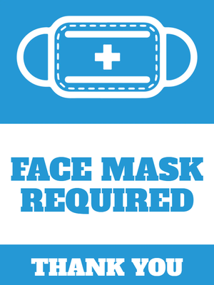 Custom Outdoor Yard Signs Multiple Sizes Face Mask
