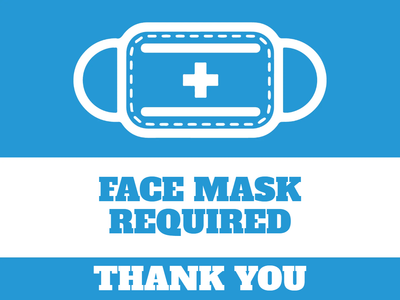 Custom Outdoor Yard Signs Multiple Sizes Face Mask