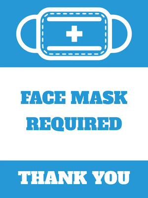 Custom Outdoor Yard Signs Multiple Sizes Face Mask