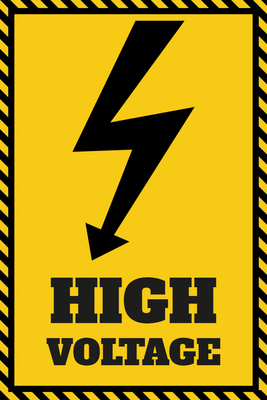 Custom Outdoor Yard Signs Multiple Sizes High Voltage