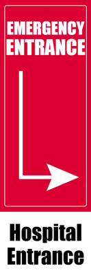 Custom Outdoor Yard Signs Multiple Sizes Emergency Entrance