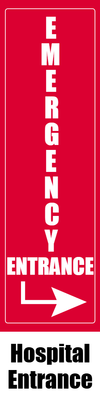 Custom Outdoor Yard Signs Multiple Sizes Emergency Entrance