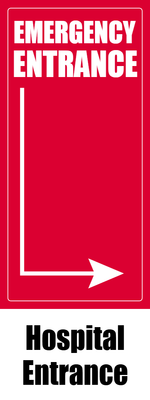 Custom Outdoor Yard Signs Multiple Sizes Emergency Entrance
