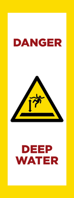 Custom Outdoor Yard Signs Multiple Sizes Danger Deep Water