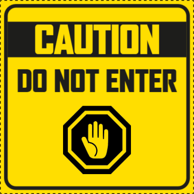 Custom Outdoor Yard Signs Multiple Sizes  Do not Enter