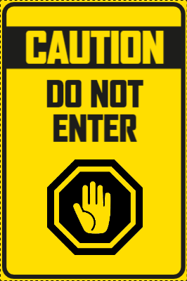 Custom Outdoor Yard Signs Multiple Sizes  Do not Enter