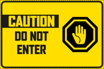 Custom Outdoor Yard Signs Multiple Sizes  Do not Enter