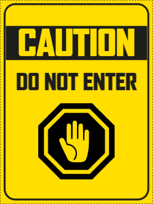 Custom Outdoor Yard Signs Multiple Sizes  Do not Enter