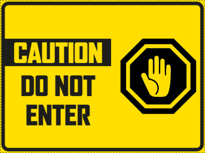 Custom Outdoor Yard Signs Multiple Sizes  Do not Enter