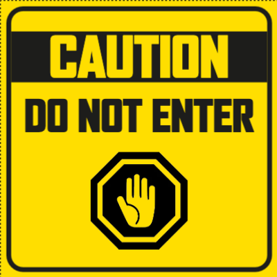 Custom Outdoor Yard Signs Multiple Sizes  Do not Enter