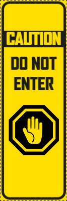 Custom Outdoor Yard Signs Multiple Sizes  Do not Enter