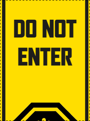 Custom Outdoor Yard Signs Multiple Sizes  Do not Enter